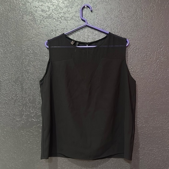 MNG SUIT Sleeveless Black Blouse Size XL - Picture 1 of 3